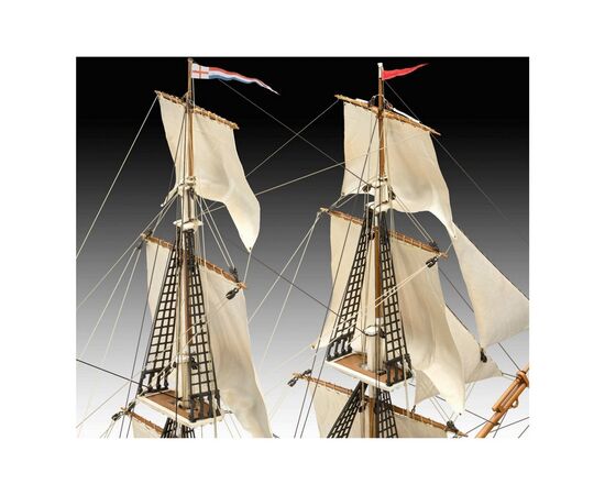 Сборная модель Revell Барк H.M.S. Beagle уровень 4 масштаб 1:96 (RVL-05458), изображение 3 Сборная модель Revell Барк H.M.S. Beagle уровень 4 масштаб 1:96 (RVL-05458), изображение 3