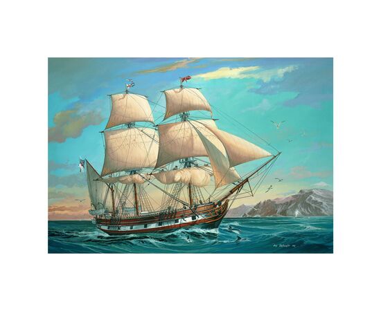 Сборная модель Revell Барк H.M.S. Beagle уровень 4 масштаб 1:96 (RVL-05458), изображение 8 Сборная модель Revell Барк H.M.S. Beagle уровень 4 масштаб 1:96 (RVL-05458), изображение 8