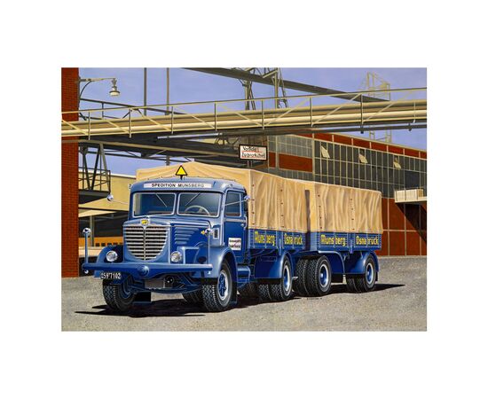 Сборная модель Revell Грузовая машина Büssing 8000 S13 с прицепом 5 масштаб 1:24 (RVL-07580), изображение 11 Сборная модель Revell Грузовая машина Büssing 8000 S13 с прицепом 5 масштаб 1:24 (RVL-07580), изображение 11