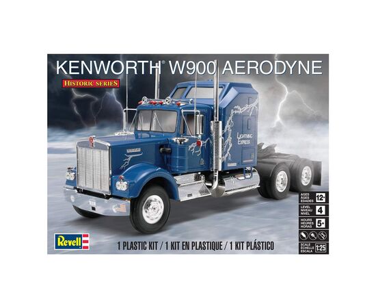 Сборная модель Revell Грузовой тягач Kenworth W900 уровень 4 масштаб 1:25 (RVL-11507)