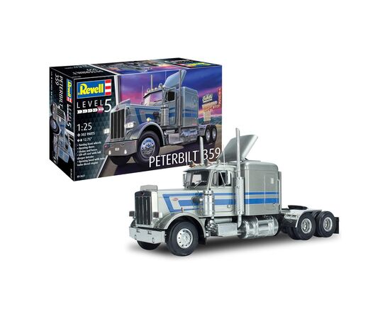 Сборная модель Revell Грузовой тягач Peterbilt 359 уровень 5 масштаб 1:25 (RVL-12627)