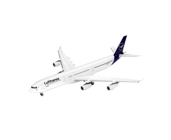Сборная модель Revell Самолет Airbus A340-300 Lufthansa уровень 4 масштаб 1:144 (RVL-03803), изображение 2 Сборная модель Revell Самолет Airbus A340-300 Lufthansa уровень 4 масштаб 1:144 (RVL-03803), изображение 2