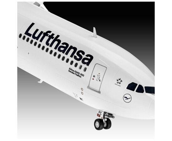 Сборная модель Revell Самолет Airbus A340-300 Lufthansa уровень 4 масштаб 1:144 (RVL-03803), изображение 5 Сборная модель Revell Самолет Airbus A340-300 Lufthansa уровень 4 масштаб 1:144 (RVL-03803), изображение 5