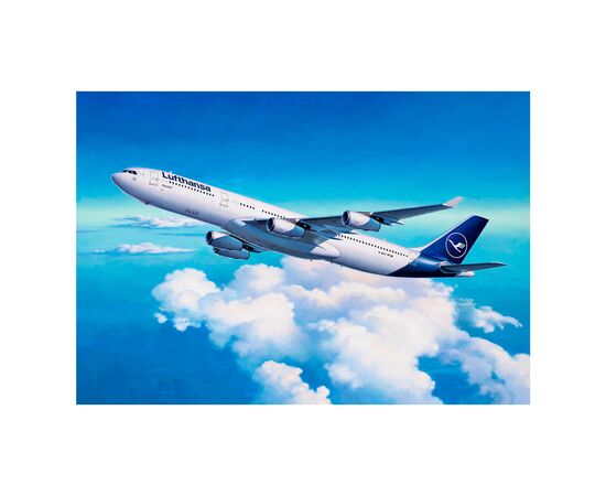 Сборная модель Revell Самолет Airbus A340-300 Lufthansa уровень 4 масштаб 1:144 (RVL-03803), изображение 8 Сборная модель Revell Самолет Airbus A340-300 Lufthansa уровень 4 масштаб 1:144 (RVL-03803), изображение 8