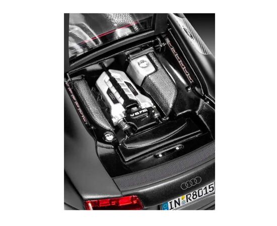 Сборная модель Revell Набор автомобиль Audi R8 уровень 4 масштаб 1:24 (RVL-67057), изображение 6 Сборная модель Revell Набор автомобиль Audi R8 уровень 4 масштаб 1:24 (RVL-67057), изображение 6