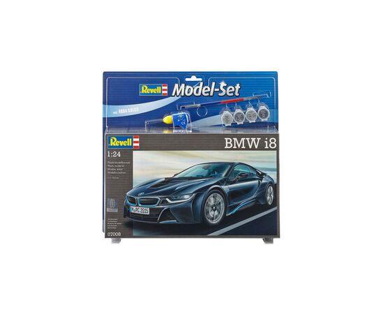 Сборная модель Revell Набор автомобиль BMW i8 уровень 4 масштаб 1:24 (RVL-67008), изображение 6 Сборная модель Revell Набор автомобиль BMW i8 уровень 4 масштаб 1:24 (RVL-67008), изображение 6