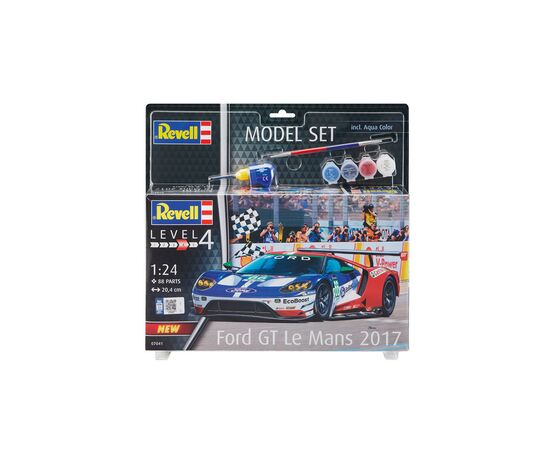 Сборная модель Revell Набор автомобиль Ford GT - Le Mans уровень 4 масштаб 1:24 (RVL-67041), изображение 5 Сборная модель Revell Набор автомобиль Ford GT - Le Mans уровень 4 масштаб 1:24 (RVL-67041), изображение 5