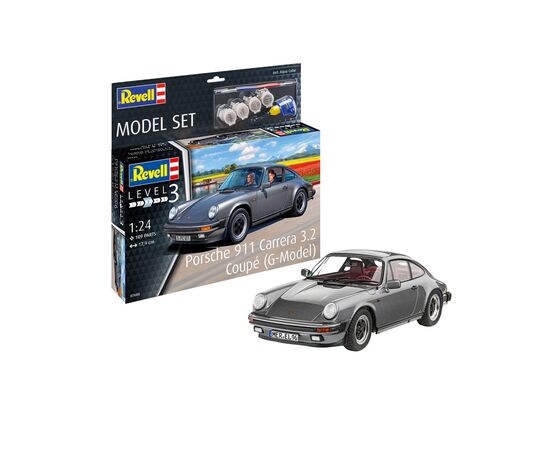 Збірна модель Revell Набір автомобіль Porsche 911 Carrera 3.2 Coupé рівень 3 масштаб 1:24 (RVL-67688)