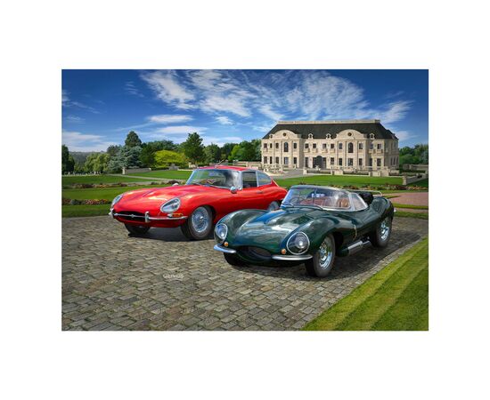 Сборная модель Revell Набор к 100-летию автомобили Jaguar уровень 4 масштаб 1:24 (RVL-05667), изображение 11 Сборная модель Revell Набор к 100-летию автомобили Jaguar уровень 4 масштаб 1:24 (RVL-05667), изображение 11
