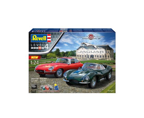 Сборная модель Revell Набор к 100-летию автомобили Jaguar уровень 4 масштаб 1:24 (RVL-05667), изображение 12 Сборная модель Revell Набор к 100-летию автомобили Jaguar уровень 4 масштаб 1:24 (RVL-05667), изображение 12
