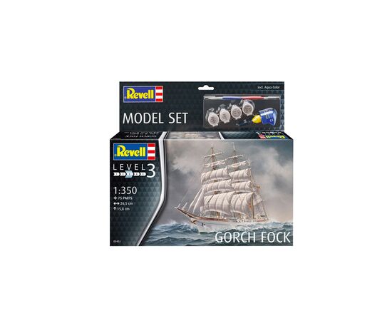 Сборная модель Revell Набор корабль Gorch Fock 3 масштаб 1:350 (RVL-65432), изображение 7 Сборная модель Revell Набор корабль Gorch Fock 3 масштаб 1:350 (RVL-65432), изображение 7
