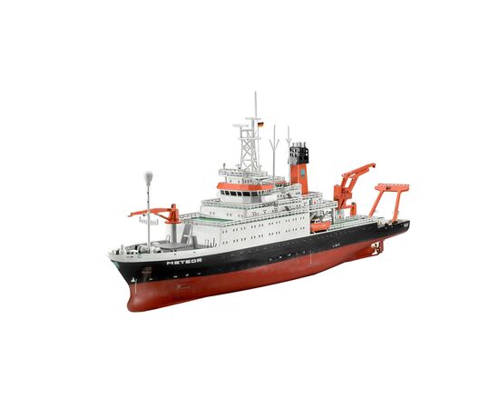 Сборная модель Revell Немецкий исследовательский корабль Метеор уровень 4 масштаб 1:300 (RVL-05218), изображение 2 Сборная модель Revell Немецкий исследовательский корабль Метеор уровень 4 масштаб 1:300 (RVL-05218), изображение 2