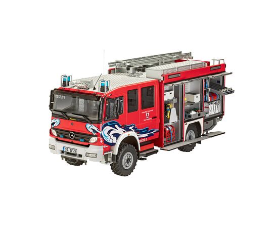 Сборная модель Revell Пожарная машина цистерна TLF 16/25 уровень 5 масштаб 1:24 (RVL-07586), изображение 2 Сборная модель Revell Пожарная машина цистерна TLF 16/25 уровень 5 масштаб 1:24 (RVL-07586), изображение 2