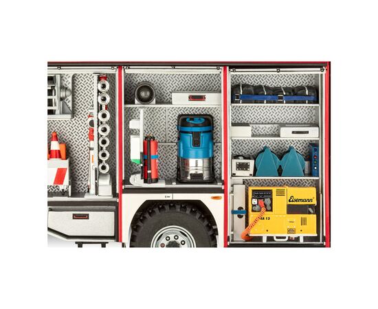 Сборная модель Revell Пожарная машина цистерна TLF 16/25 уровень 5 масштаб 1:24 (RVL-07586), изображение 4 Сборная модель Revell Пожарная машина цистерна TLF 16/25 уровень 5 масштаб 1:24 (RVL-07586), изображение 4