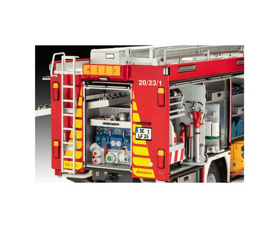 Сборная модель Revell Пожарная машина цистерна TLF 16/25 уровень 5 масштаб 1:24 (RVL-07586), изображение 6 Сборная модель Revell Пожарная машина цистерна TLF 16/25 уровень 5 масштаб 1:24 (RVL-07586), изображение 6
