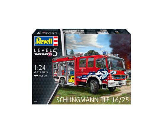 Сборная модель Revell Пожарная машина цистерна TLF 16/25 уровень 5 масштаб 1:24 (RVL-07586), изображение 9 Сборная модель Revell Пожарная машина цистерна TLF 16/25 уровень 5 масштаб 1:24 (RVL-07586), изображение 9