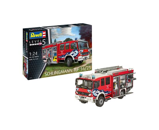 Сборная модель Revell Пожарная машина цистерна TLF 16/25 уровень 5 масштаб 1:24 (RVL-07586)