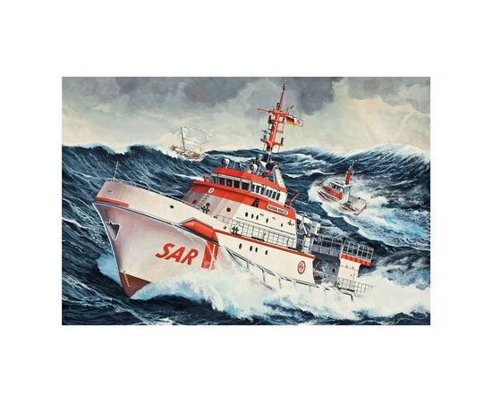 Сборная модель Revell Поисково-спасательное судно Hermann Marwede уровень 4 масштаб 1:200 (RVL-05812), изображение 8 Сборная модель Revell Поисково-спасательное судно Hermann Marwede уровень 4 масштаб 1:200 (RVL-05812), изображение 8