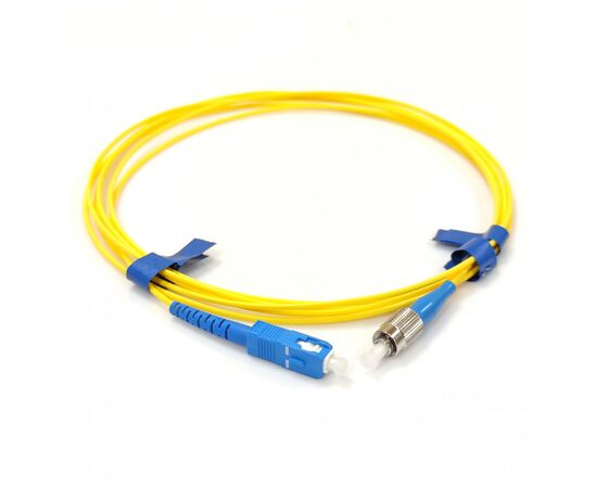 Оптичний патчкорд SC/UPC-FC/UPC SM Simplex Slim 2.0mm 2m CMS (UPC-2SCFC(SM)S(ON)S)