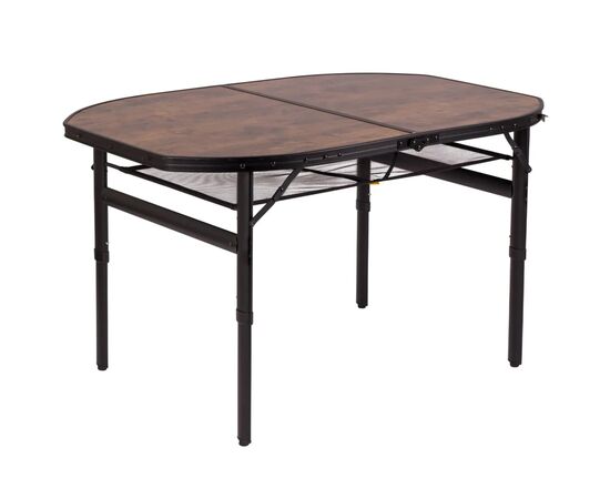 Туристический стол Bo-Camp Melrose Oval 120x80 cm Black/Wood look (1404220)