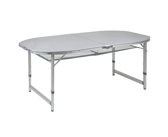 Туристический стол Bo-Camp Premium Oval 150x80 cm Grey (1404405), изображение 2 Туристический стол Bo-Camp Premium Oval 150x80 cm Grey (1404405), изображение 2