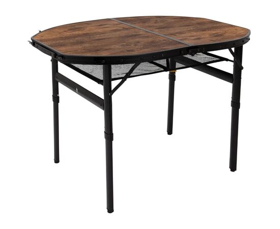 Туристический стол Bo-Camp Woodbine Oval 100x70 cm Black/Wood look (1404185)