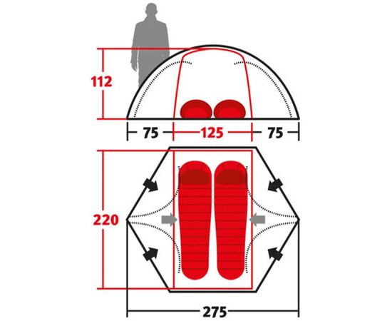 Палатка Wechsel Forum 4 2 UL Green (231082), изображение 12 Палатка Wechsel Forum 4 2 UL Green (231082), изображение 12