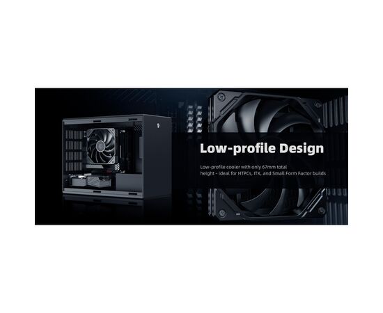 Кулер для процессора ID-Cooling IS-67-XT Black, изображение 9 Кулер для процессора ID-Cooling IS-67-XT Black, изображение 9