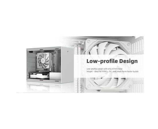 Кулер до процесора ID-Cooling IS-67-XT White, зображення 10 Кулер до процесора ID-Cooling IS-67-XT White, зображення 10