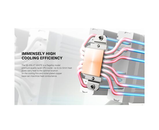 Кулер до процесора ID-Cooling SE-206-XT White, зображення 10 Кулер до процесора ID-Cooling SE-206-XT White, зображення 10