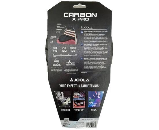 Ракетка для настольного тенниса Joola Carbon X Pro (54206) (930758), изображение 3 Ракетка для настольного тенниса Joola Carbon X Pro (54206) (930758), изображение 3