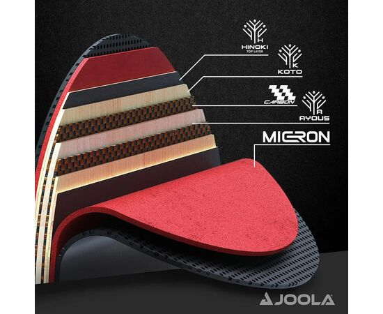 Ракетка для настольного тенниса Joola Infinity Carbon (54207) (930762), изображение 8 Ракетка для настольного тенниса Joola Infinity Carbon (54207) (930762), изображение 8