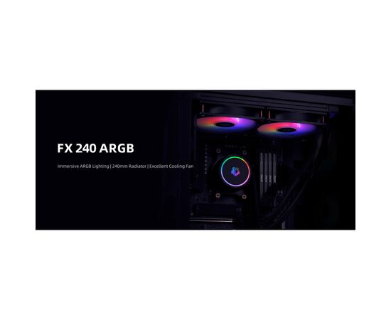 Система жидкостного охлаждения ID-Cooling FX240 ARGB, изображение 8 Система жидкостного охлаждения ID-Cooling FX240 ARGB, изображение 8