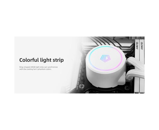 Система жидкостного охлаждения ID-Cooling FX240 ARGB WHITE, изображение 10 Система жидкостного охлаждения ID-Cooling FX240 ARGB WHITE, изображение 10