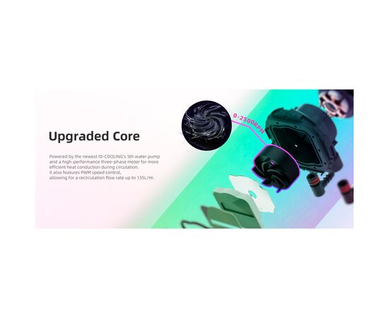 Система жидкостного охлаждения ID-Cooling FX240 ARGB WHITE, изображение 8 Система жидкостного охлаждения ID-Cooling FX240 ARGB WHITE, изображение 8