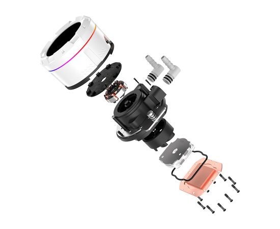 Система жидкостного охлаждения ID-Cooling SL240 XE White, изображение 7 Система жидкостного охлаждения ID-Cooling SL240 XE White, изображение 7
