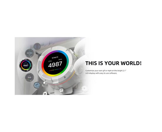 Система жидкостного охлаждения ID-Cooling SL240 XE White, изображение 9 Система жидкостного охлаждения ID-Cooling SL240 XE White, изображение 9