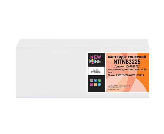 Картридж NewTone Xerox Ph3052/3260/WC3215/3225, 106R02778 3K (NTTNB3225), изображение 2 Картридж NewTone Xerox Ph3052/3260/WC3215/3225, 106R02778 3K (NTTNB3225), изображение 2