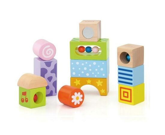 Развивающая игрушка Viga Toys Набор строительных блоков Погремушки (50682), изображение 2 Развивающая игрушка Viga Toys Набор строительных блоков Погремушки (50682), изображение 2