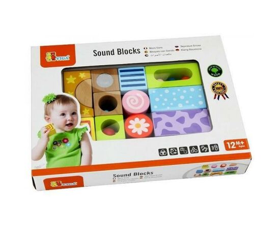 Развивающая игрушка Viga Toys Набор строительных блоков Погремушки (50682), изображение 3 Развивающая игрушка Viga Toys Набор строительных блоков Погремушки (50682), изображение 3