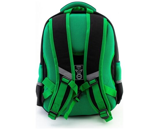 Рюкзак школьный Maxi 15" Черный с зеленым (MX86257), изображение 2