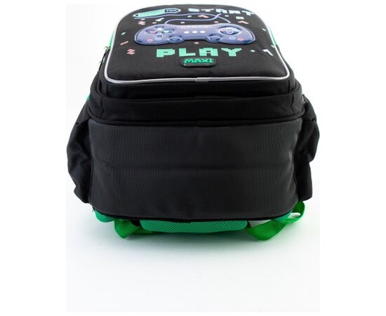 Рюкзак школьный Maxi 15" Черный с зеленым (MX86257), изображение 4