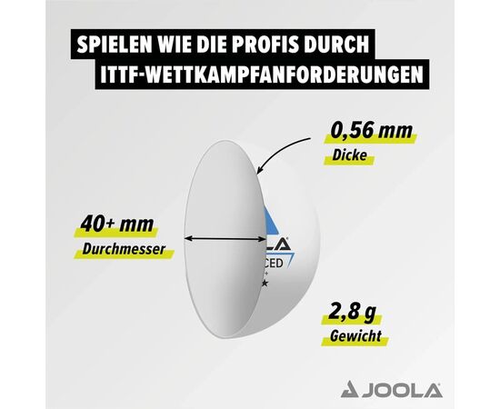 Мячик для настольного тенниса Joola Advanced Training 40+ 24 шт (44207) (930811), изображение 3 Мячик для настольного тенниса Joola Advanced Training 40+ 24 шт (44207) (930811), изображение 3