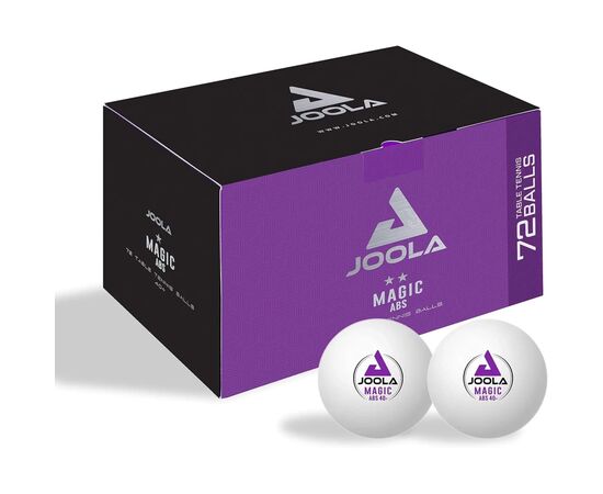 Мячик для настольного тенниса Joola Magic ABS 40+ White 72 шт (44216) (930813), изображение 2 Мячик для настольного тенниса Joola Magic ABS 40+ White 72 шт (44216) (930813), изображение 2