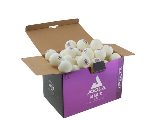 Мячик для настольного тенниса Joola Magic ABS 40+ White 72 шт (44216) (930813), изображение 3 Мячик для настольного тенниса Joola Magic ABS 40+ White 72 шт (44216) (930813), изображение 3