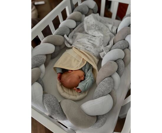 Кроватка Ingvart трансформер Nika 60 Slim с опускной боковинкой (60х94, 60х120) бело-серая (872900107040), изображение 9 Кроватка Ingvart трансформер Nika 60 Slim с опускной боковинкой (60х94, 60х120) бело-серая (872900107040), изображение 9