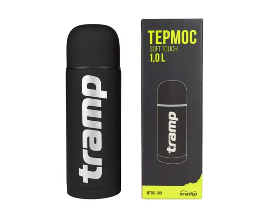 Термос Tramp Soft Touch 1 л Black (UTRC-109-black), изображение 3 Термос Tramp Soft Touch 1 л Black (UTRC-109-black), изображение 3