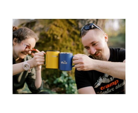 Чашка туристична Tramp зі складаними ручками та поїлкою 400 мл Mustard (UTRC-137-mustard), зображення 11