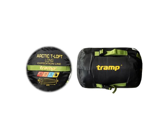 Спальний мішок Tramp Arctic Long кокон лівий green/grey 225/80-55 (UTRS-093L-L), зображення 12