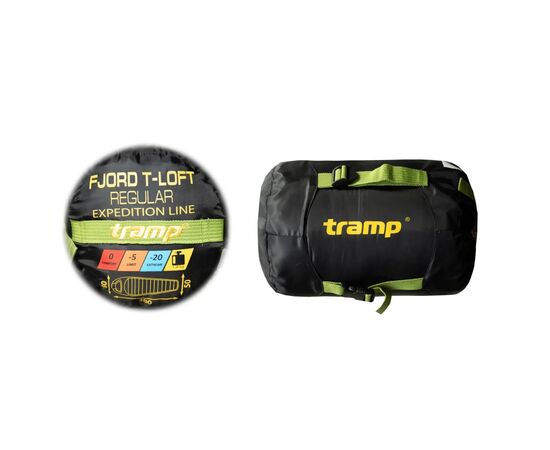 Спальний мішок Tramp Fjord Regular кокон правий green/grey 200/80-50 (UTRS-094R-R), зображення 12 Спальний мішок Tramp Fjord Regular кокон правий green/grey 200/80-50 (UTRS-094R-R), зображення 12